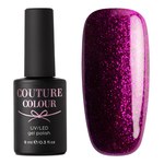 Изображение  Гель-лак Couture Colour Jewelry J06 фиолетовый с розовой микрослюдой, 9 мл, Объем (мл, г): 9, Цвет №: J06