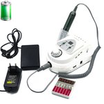 Изображение  Фрезер для маникюра Zshine GF-219 с аккумулятором 45 Вт 35 000 об, Белый