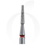Изображение  Diamond cutter Staleks FA70R018/8, red truncated cone diameter 1.8 mm, working part 8 mm