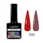 Изображение  Reflective gel polish Disco CANNI No. 533 7.3 ml, Coral, Color No.: 533