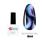Изображение  Gel polish Nails Molekula Blooming with spreading effect 11 ml, black, Color No.: Black