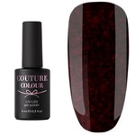 Изображение  Couture Color 075 Gel Polish, red-burgundy with red sparkles, 9 ml, Color No.: 75