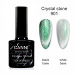 Изображение  Гель-лак CANNI Crystal Stone 901 серебро/зеленый, 7,3 мл, Цвет №: 901