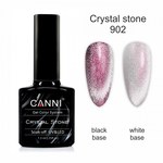 Зображення  Гель-лак CANNI Crystal Stone 902 срібло/бордовий, 7,3 мл, Цвет №: 902