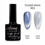 Изображение  Гель-лак CANNI Crystal Stone 903 серебро/синий, 7,3 мл, Цвет №: 903
