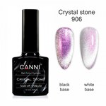 Изображение  Гель-лак CANNI Crystal Stone 906 серебро/розовый, 7,3 мл, Цвет №: 906