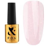 Изображение  Base for gel polish FOX Color Shimmer Base 14 ml No. 002, light pink with microshine, Color No.: 2