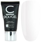 Изображение  Polygel for nail extension Cosmo Poly UV Gel 30 ml, № 4 White