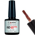 Изображение  Gel polish CANNI 9D Crystal red 17, 7.3 ml