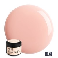 Изображение  Camouflage rubber base for gel polish NUB Virgin Base Coat No.02 beige-pink cream, 30 ml, Volume (ml, g): 30, Color: 2