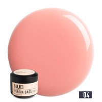 Изображение  Camouflage rubber base for gel polish NUB Virgin Base Coat No.04 peach rose, 30 ml, Volume (ml, g): 30, Color No.: 4