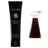 Зображення  Крем-фарба для волосся T-LAB Professional Premier Noir Innovative Colouring Cream 100 мл, № 1.0, Об'єм (мл, г): 100, Цвет №: 1.0