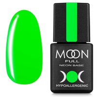 Изображение  Неоновая база для ногтей Moon Full Neon Rubber Base №03 светло-зеленая, 8 мл, Объем (мл, г): 8, Цвет №: 03