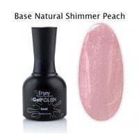 Изображение  База камуфлирующая с шиммером Enjoy Professional Base Cover Natural Shimmer Peach, 10 мл