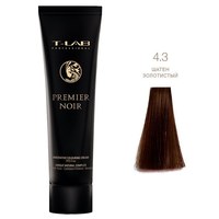 Изображение  Крем-краска для волос T-LAB Professional Premier Noir Innovative Colouring Cream 100 мл, № 4.3, Объем (мл, г): 100, Цвет №: 4.3