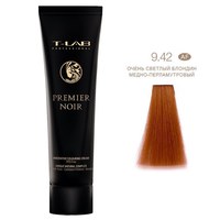 Изображение  TLAB Крем-фарба Premier Noir colouring cream 9.42 very light copper iridescent blonde 100 ml, Volume (ml, g): 100, Options: 9.42