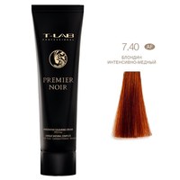 Изображение  TLAB Крем-фарба Premier Noir colouring cream 7.40 extra intense copper blonde 100 ml, Volume (ml, g): 100, Color No.: 7.40