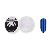 Изображение  Втирка/Пыль для ногтей Enjoy Professional жемчужная Pearl Blue, 0,5 г, Объем (мл, г): 0.5, Цвет №: Blue