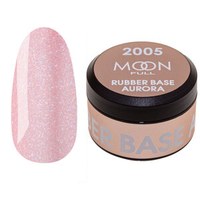 Изображение  Rubber base Moon Full Aurora 2005, pink with fine shimmer, 15 ml, Volume (ml, g): 15, Color No.: 5