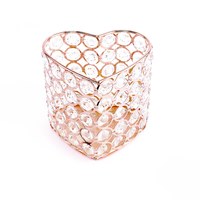 Изображение  Container Cup for brushes heart YRE metal, golden