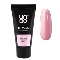 Изображение  Полиакриловый гель Uno Mixgel Quick Building Pink Silk, 30 г, Объем (мл, г): 30, Цвет №: Pink Silk