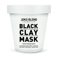 Изображение  Черная глиняная маска для лица Black Сlay Mask JokoBlend, 80г