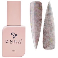 Изображение  База цветная DNKa Cover №011B Beautiful Нежно-розовый с кусочками нежно-розовой, голубой и желтой потальи, 12 мл., Объем (мл, г): 12, Цвет №: 011B