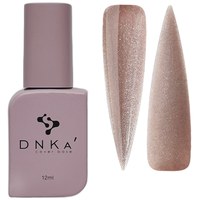 Изображение  База цветная DNKa Cover №012 Shining Светоотражающий нежно-коричневый с серебряным шимером, 12 мл, Объем (мл, г): 12, Цвет №: 012