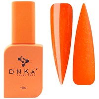 Изображение  База цветная DNKa Cover №081 Citrus Неоновый оранжевый с поталью, 12 мл, Объем (мл, г): 12, Цвет №: 081