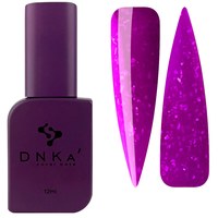 Изображение  База цветная DNKa Cover №083 Courage Неоновый фиолетовый с поталью, 12 мл, Объем (мл, г): 12, Цвет №: 083