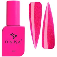 Изображение  База цветная DNKa Cover №085 Glam Ярко-розовая светоотражающая, 12 мл, Объем (мл, г): 12, Цвет №: 085