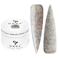 Изображение  Color base DNKa Cover №011A Happy Milky with pieces of light pink, blue and yellow melt, 30 ml, Volume (ml, g): 30, Color No.: 011A