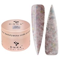 Зображення  База кольорова DNKa Cover №011B Beautiful Ніжно-рожевий із шматочками ніжно-рожевої, блакитної та жовтої поталі, 30 мл, Об'єм (мл, г): 30, Цвет №: 011B
