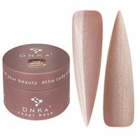 Изображение  База цветная DNKa Cover №030 Luxurious коричнево-бежевый с серебряным шимером, 30 мл, Объем (мл, г): 30, Цвет №: 030