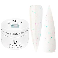 Изображение  Color base DNKa Cover №056 Fairy Milky with pink and green particles, 30 ml, Volume (ml, g): 30, Color No.: 56