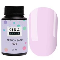 Зображення  Kira Nails French Base 004 (ліловий), 30 мл, Об'єм (мл, г): 30, Цвет №: 004