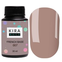 Изображение  Kira Nails French Base 007 (cold light brown), 30 ml, Volume (ml, g): 30, Color No.: 7