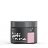 Изображение  Siller Base Cover Octo RAL 3018 camouflage base with Octopirox, 30 ml, Volume (ml, g): 30, Color No.: RAL 3018