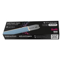 Изображение  PapmAm replacement files on a soft base for straight files 100 grit STALEKS PRO EXCLUSIVE 20 25 pcs DFCX-20-100/25