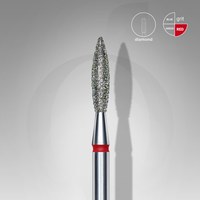 Изображение  Diamond cutter STALEKS PRO flame red diameter 2.3 mm / working part 10 mm