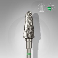 Изображение  STALEKS PRO hard alloy cutter, truncated green cone, diameter 6 mm/working part 14 mm