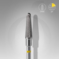 Изображение  STALEKS PRO tungsten carbide cutter yellow truncated cone, diameter 4 mm / working part 13 mm