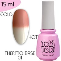 Изображение  Base for gel polish Toki-Toki Thermo Base TB01, 15 ml, Volume (ml, g): 15, Color No.: 1