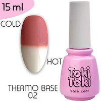 Изображение  Base for gel polish Toki-Toki Thermo Base TB02, 15 ml, Volume (ml, g): 15, Color No.: 2