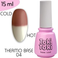 Изображение  Base for gel polish Toki-Toki Thermo Base TB04, 15 ml, Volume (ml, g): 15, Color No.: 4