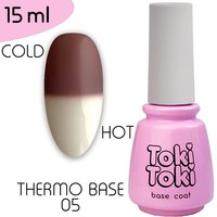 Изображение  Base for gel polish Toki-Toki Thermo Base TB05, 15 ml, Volume (ml, g): 15, Color No.: 5
