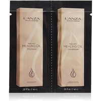 Зображення  Шампунь та Кондиціонер для сяйва волосся LʼANZA Keratin Healing Oil Lustrous Shampoo & Conditioner, 7 мл