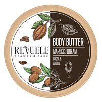 Зображення  Баттер для тіла Мрії Марокко з кокосом та аргановим маслом REVUELE Morocco Dream Cocoa & Argan Body Butter, 200 мл ( 5060565102262 )