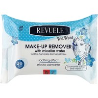 Изображение  Влажные салфетки для снятия макияжа с мицеллярной водой Revuele Makeup Remove Wet Wipes With Micellar Water, 20 шт (3800225901024)