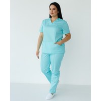 Изображение  Women's medical suit Topaz mint +SIZE s. 56, "WHITE ROBE" 362-332-705, Size: 56, Color: mint